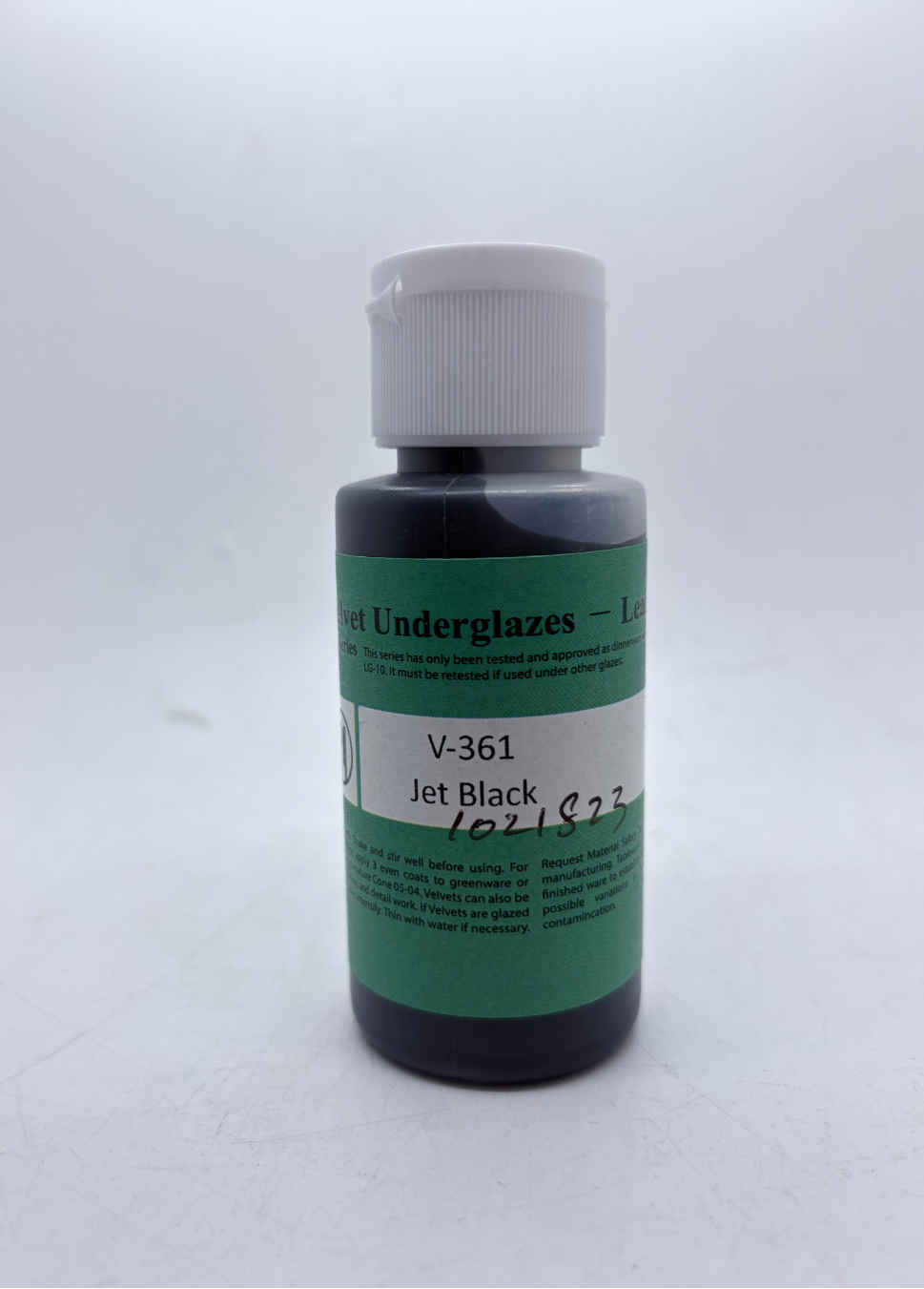 AMACO Velvet Underglaze - V-361 Jet Black - 烏黑釉下彩