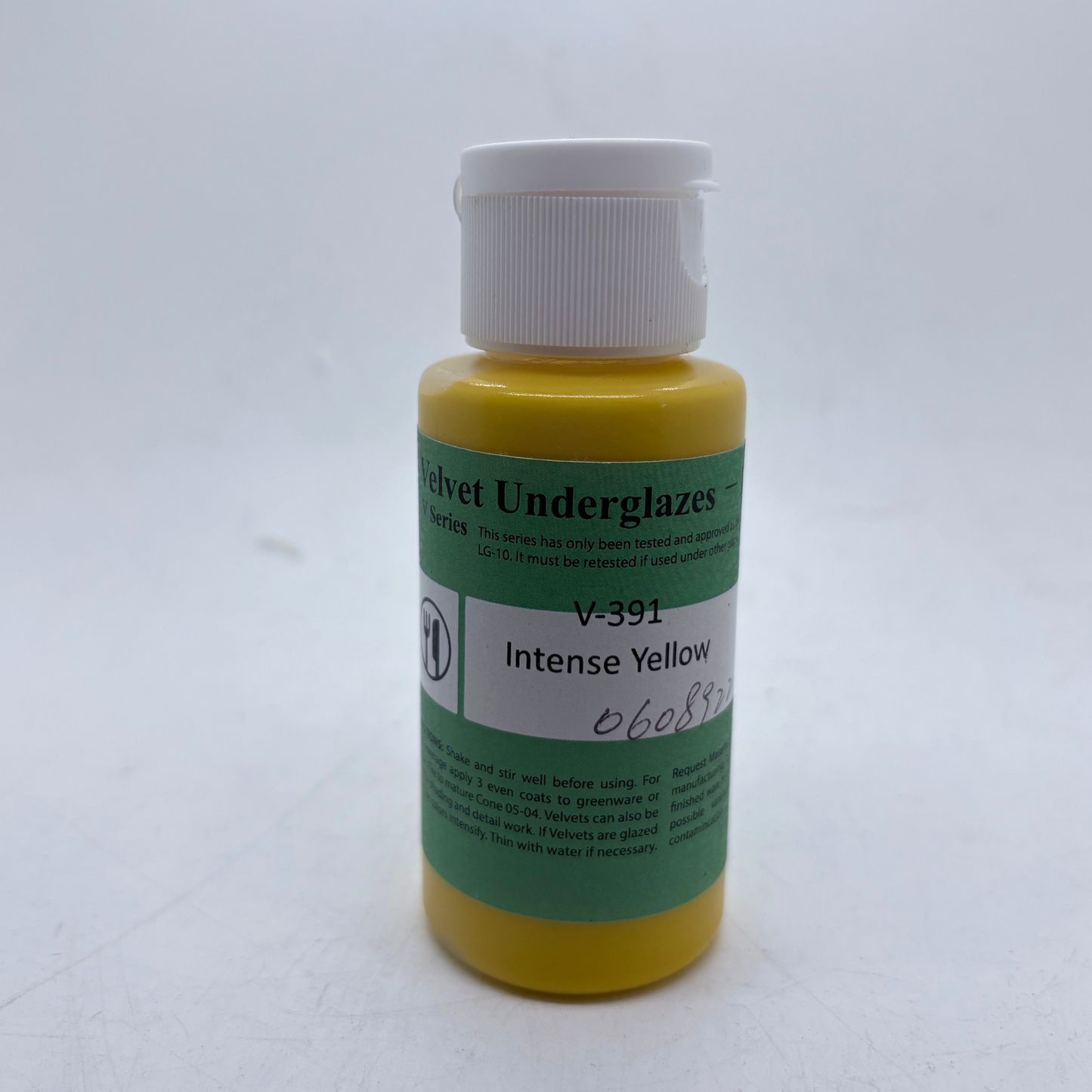 AMACO Velvet Underglaze - V-391 Intense Yellow - 烈黃釉下彩