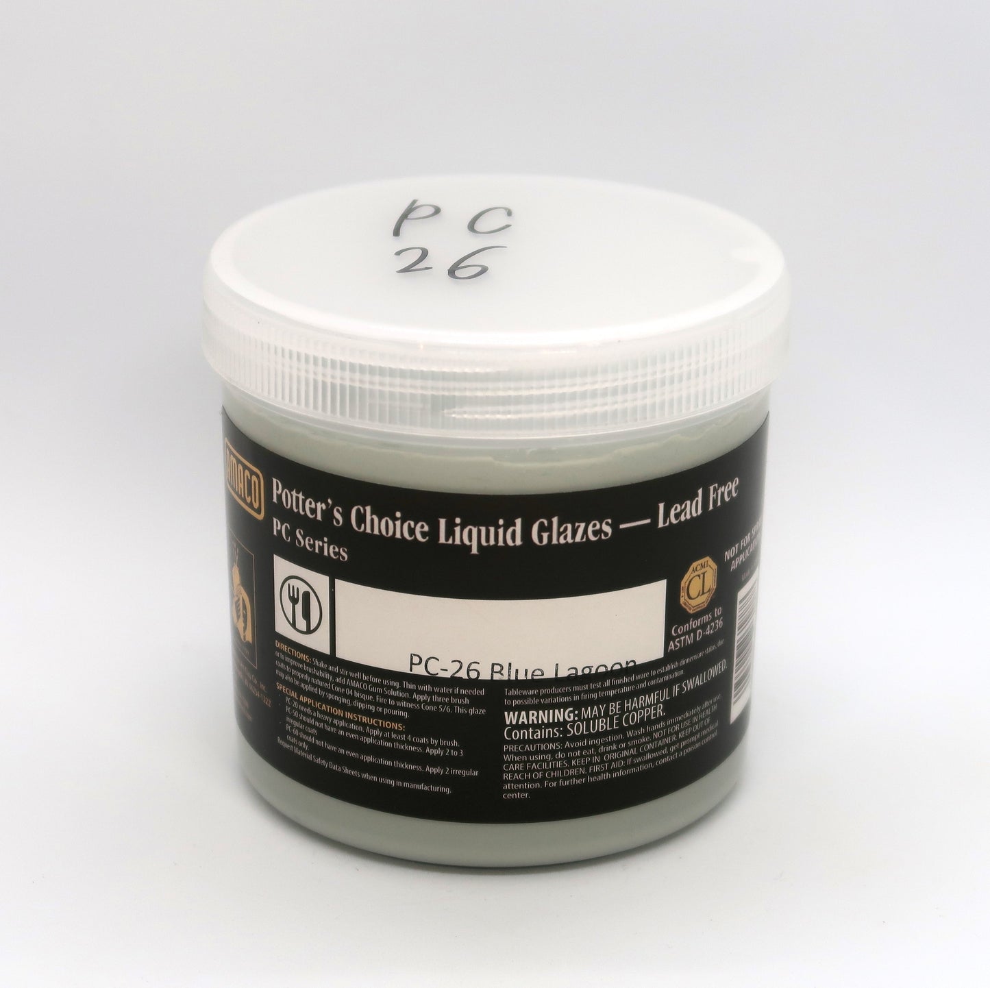 AMACO Potter's Choice - PC-26 Blue Lagoon (16oz)