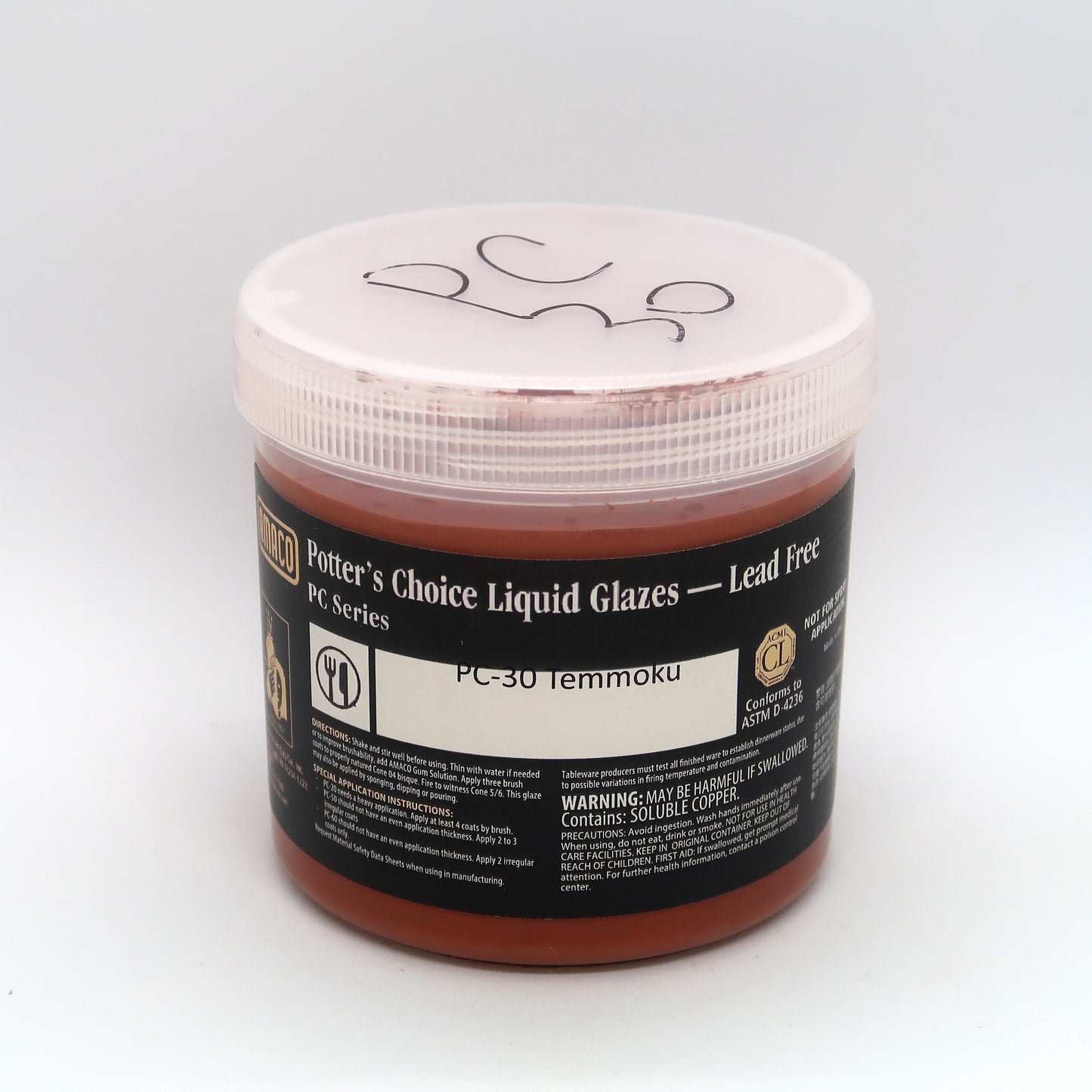 AMACO Potter's Choice - PC-30 Temmoku (16oz)
