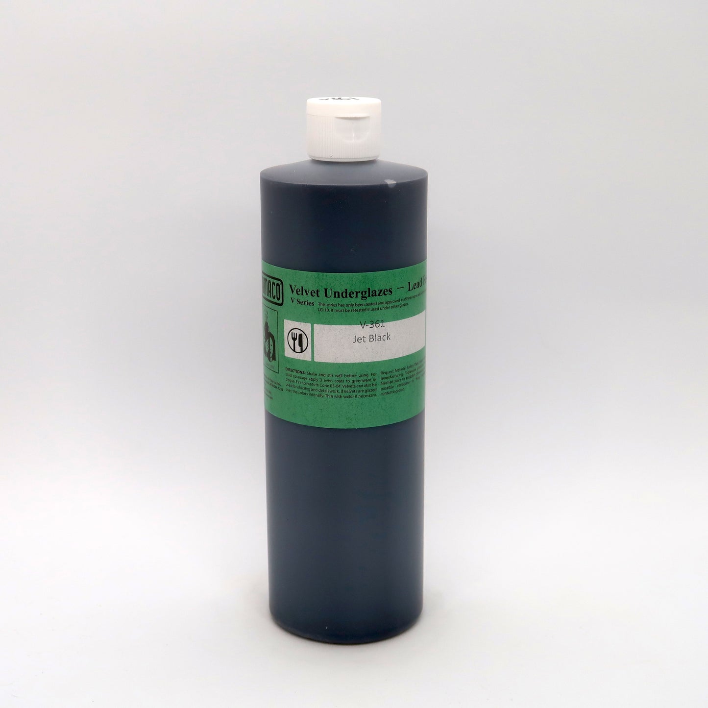 AMACO Velvet Underglaze - V-361 Jet Black - 烏黑釉下彩