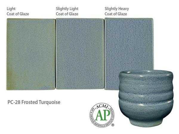 AMACO Potter's Choice - PC-28 Frosted Turquoise (16oz)