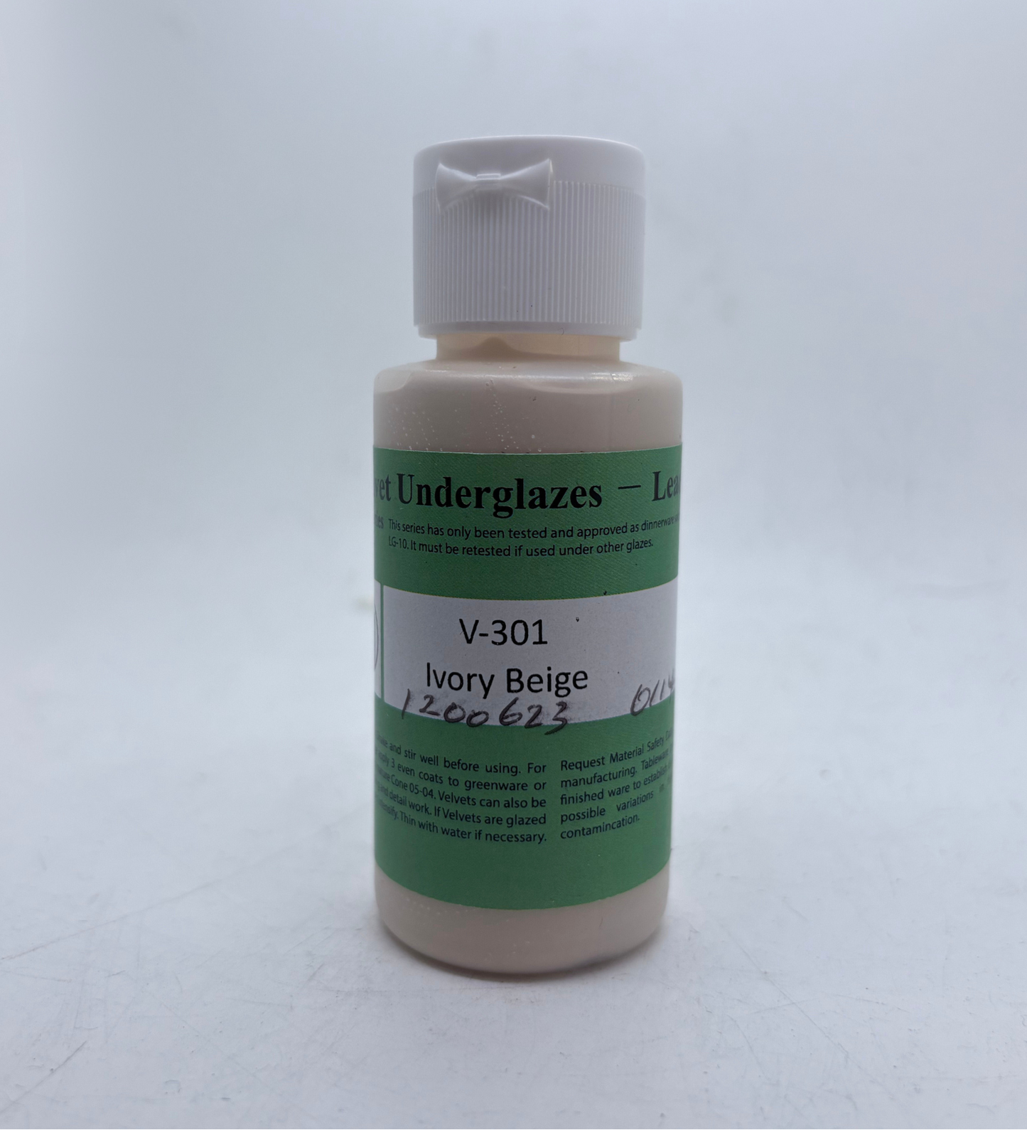 AMACO Velvet Underglaze - V-301 Ivory Beige - 象牙白釉下彩