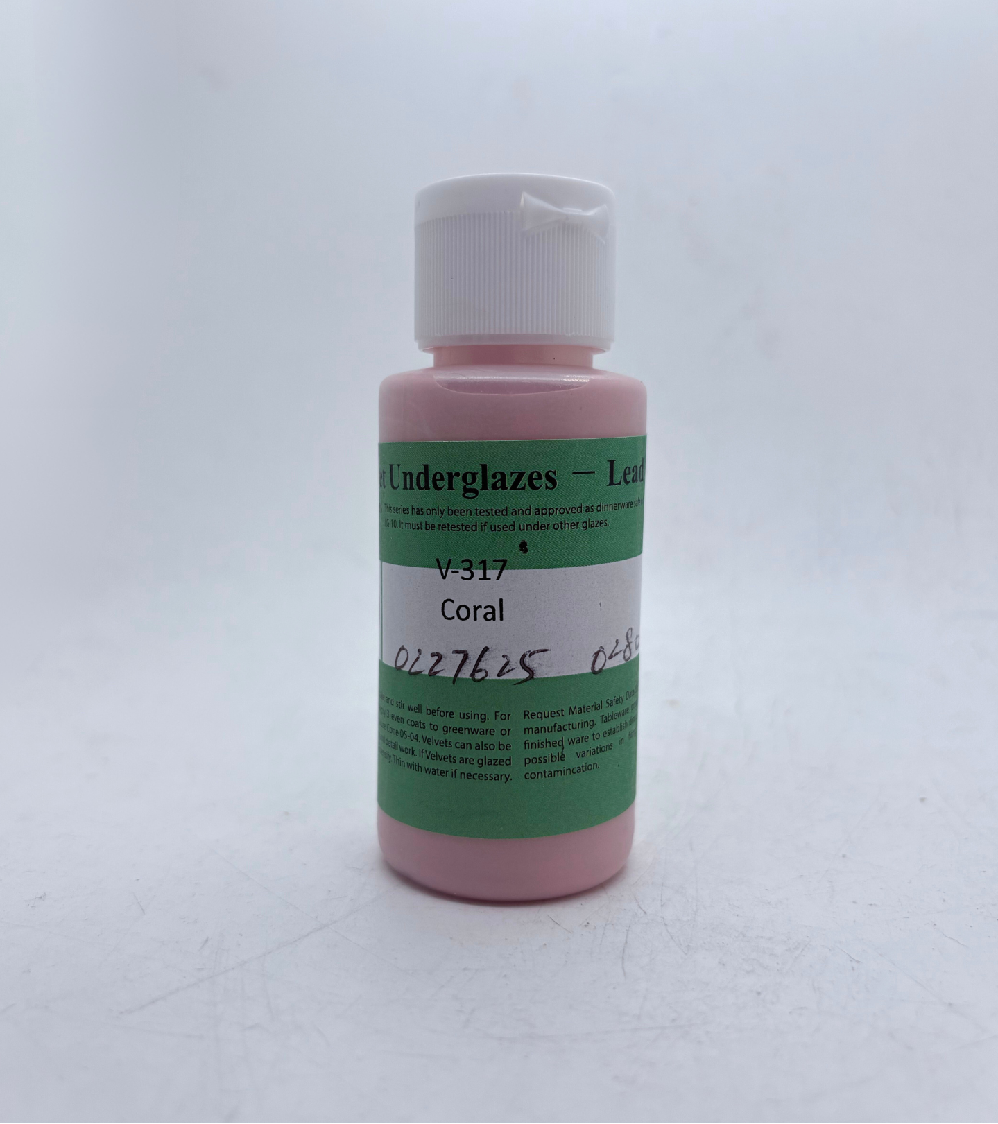 AMACO Velvet Underglaze - V-317 Coral - 珊瑚紅釉下彩