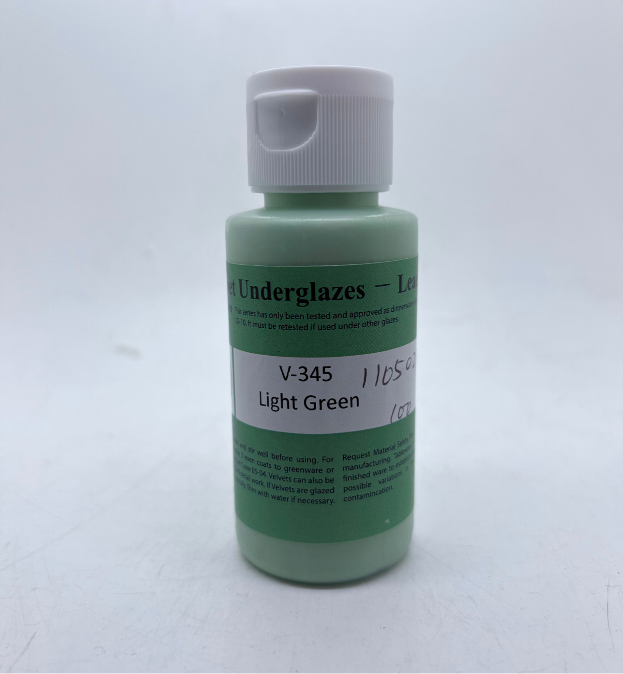AMACO Velvet Underglaze - V-345 Light Green - 淺綠釉下彩