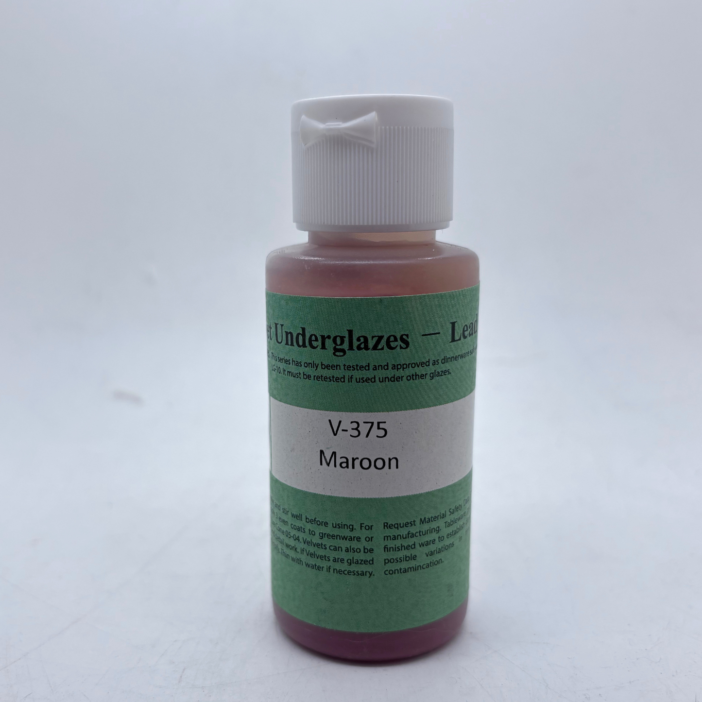 AMACO Velvet Underglaze - V-375 Maroon - 栗色釉下彩
