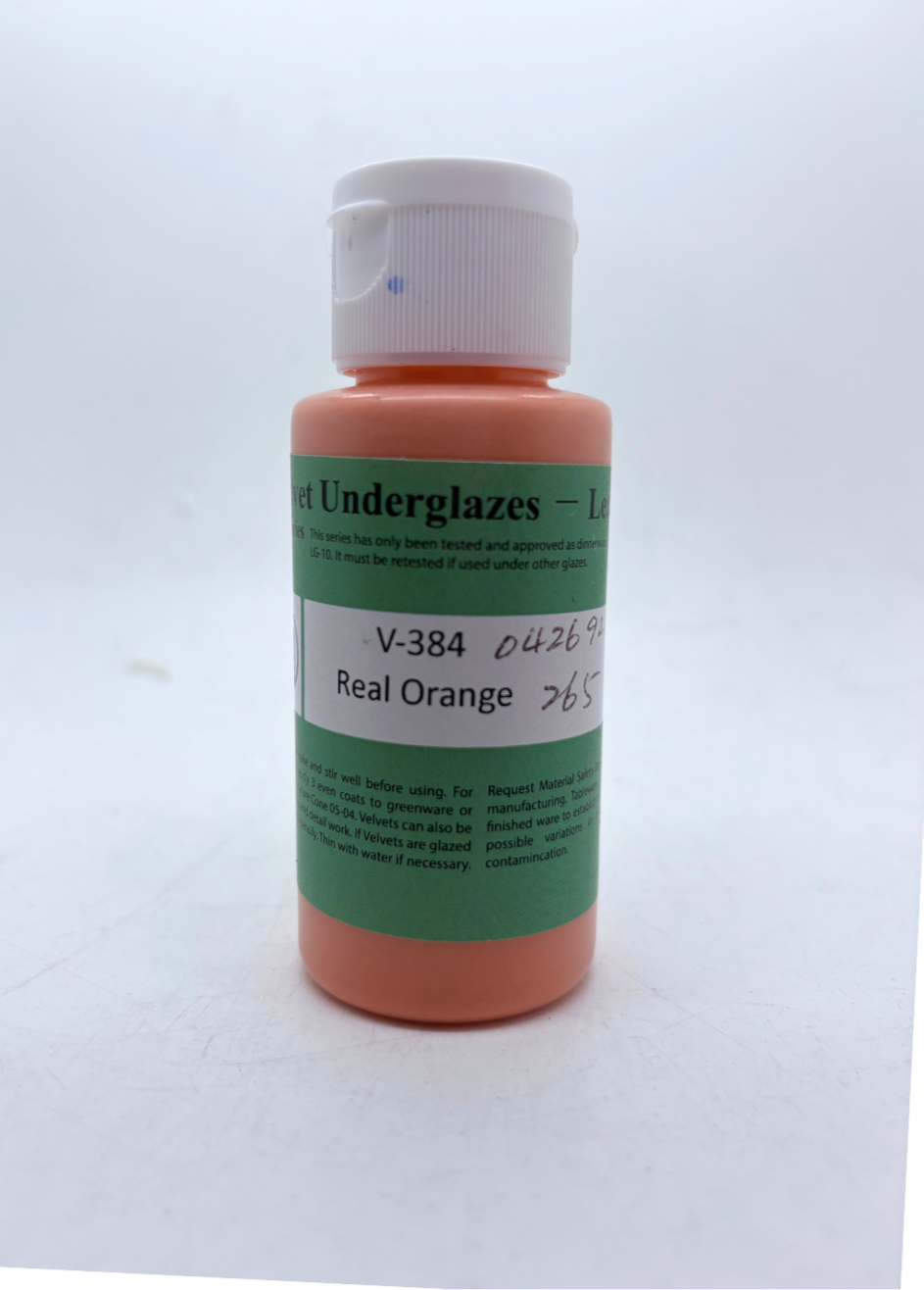 AMACO Velvet Underglaze - V-384 Real Orange - 鮮橙釉下彩