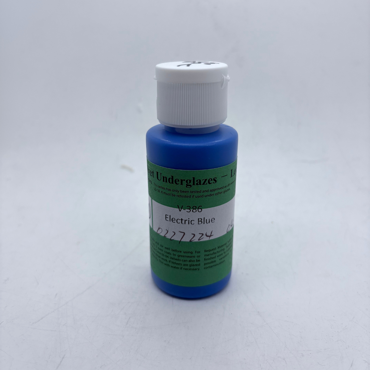 AMACO Velvet Underglaze - V-386 Electric Blue - 寶藍釉下彩