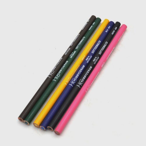 Underglaze Pencil Pack - Hobbyceram 6-color Set 釉下彩6色鉛筆套裝 (6支)