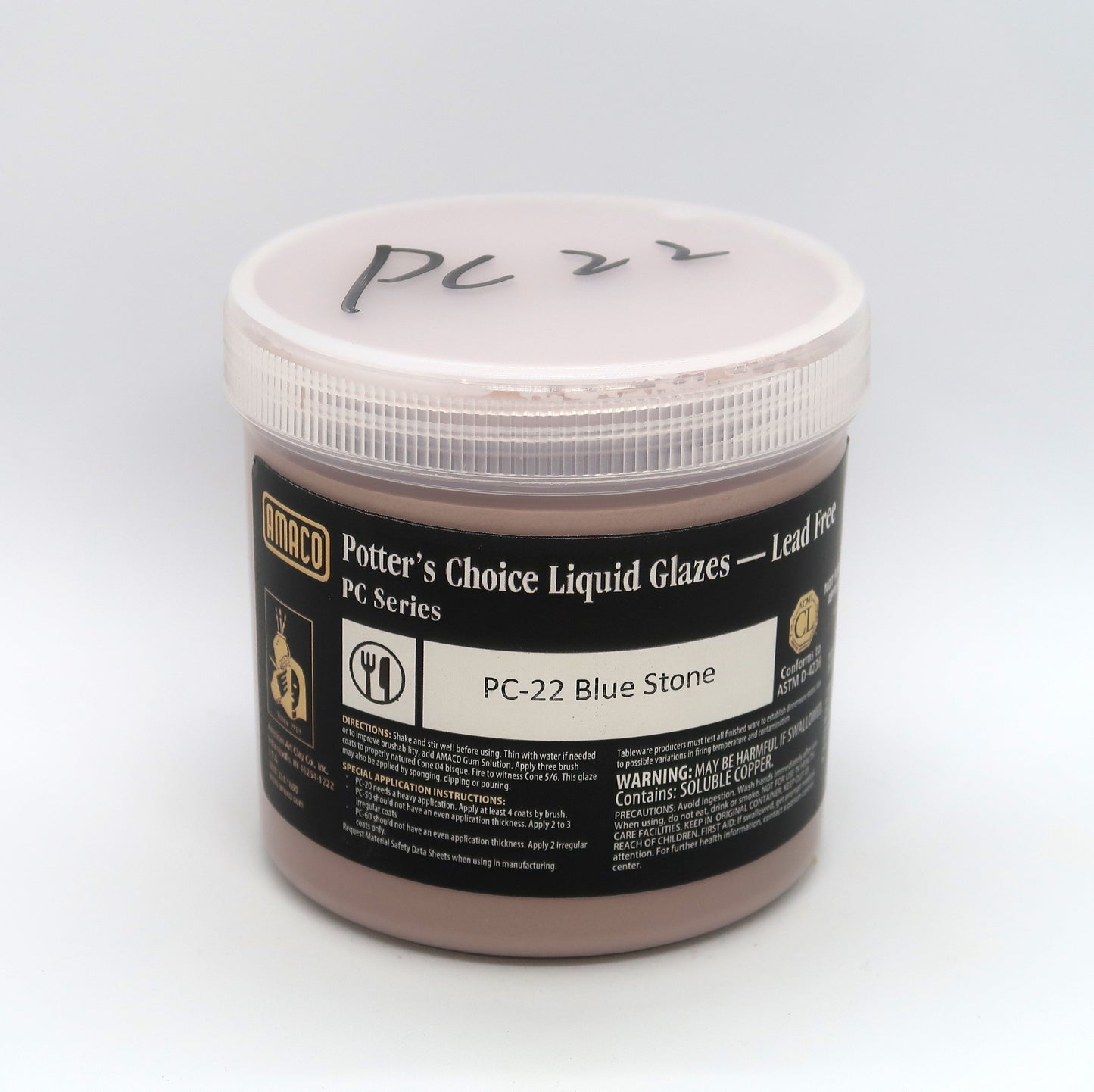 AMACO Potter's Choice - PC-22 Blue Stone -  (16oz)