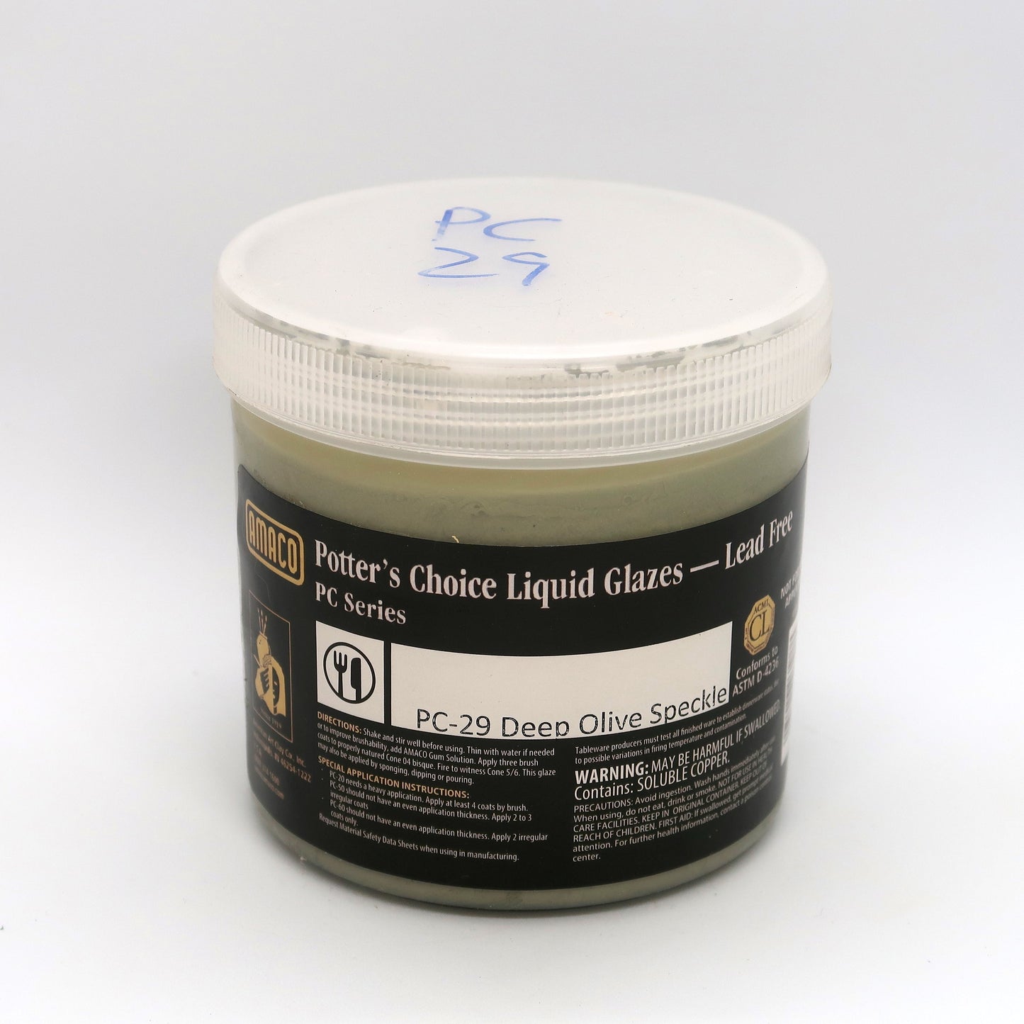 AMACO Potter's Choice - PC-29 Deep Olive Speckle(16oz)