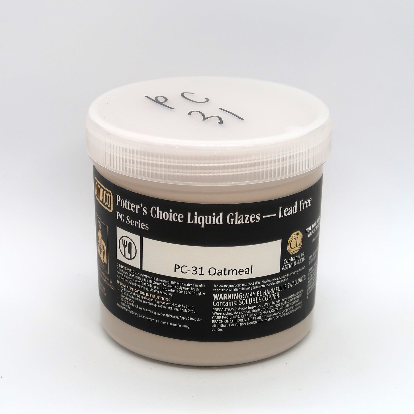 AMACO Potter's Choice - PC-31 Oatmeal (16oz)
