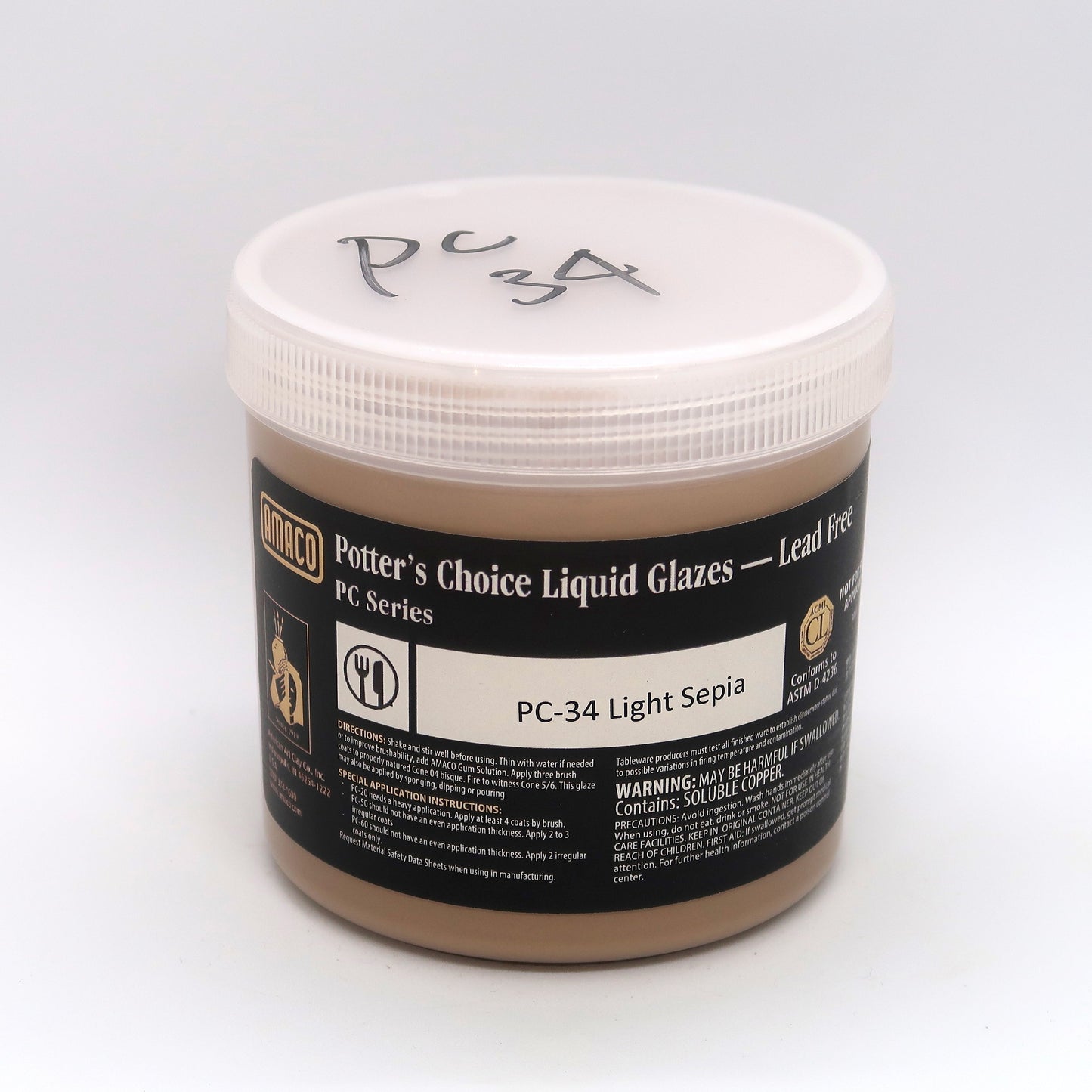 AMACO Potter's Choice - PC-34 Light Sepia  (16oz)
