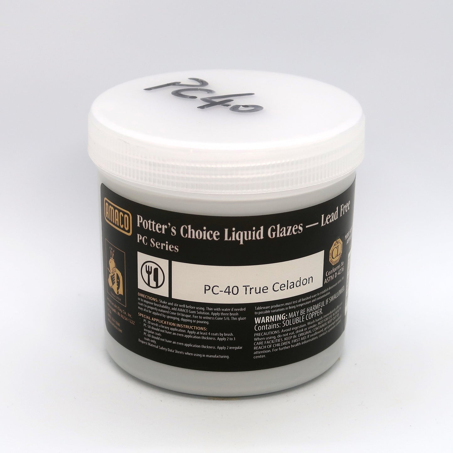 AMACO Potter's Choice - PC-40 True Celadon(16oz)