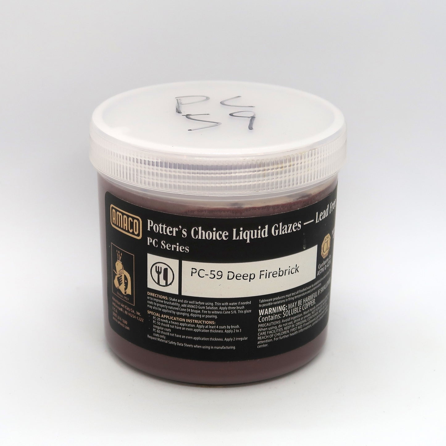 AMACO Potter's Choice - PC-59 Deep Firebrick (16oz)