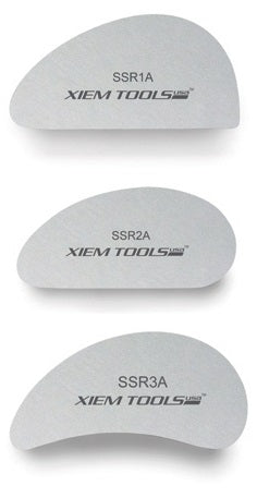 XIEM TOOLS  Stainless Steel Rib Set Set A - Small (3 pcs)不鏽鋼刮片套裝 - 小 (一組3件)