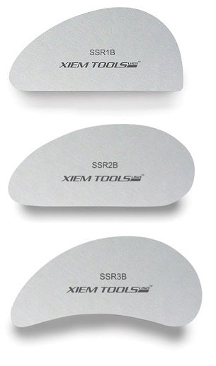 XIEM TOOLS Stainless Steel Rib Set Set B - Medium (3 pcs)不鏽鋼刮片套裝 - 中 (一組3件)