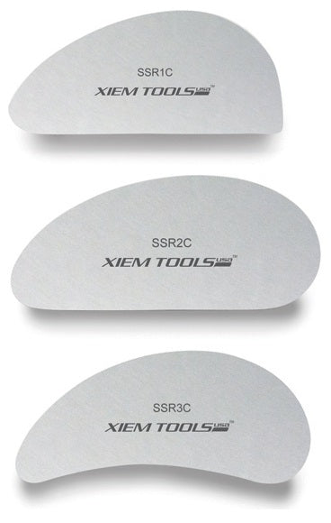 XIEM TOOLS Stainless Steel Rib Set Set C - Large (3 pcs) 不鏽鋼刮片套裝 - 大 (一組3件)
