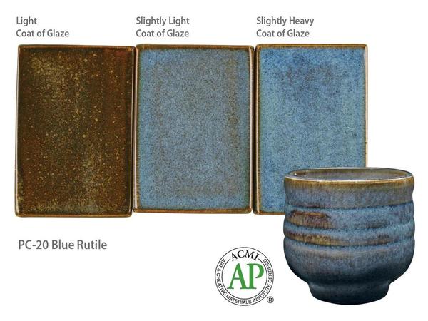 AMACO Potter's Choice - PC-20 Blue Rutile  (16oz)
