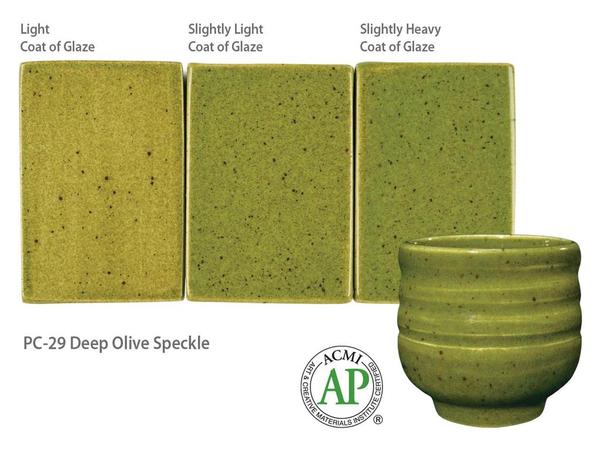 AMACO Potter's Choice - PC-29 Deep Olive Speckle(16oz)