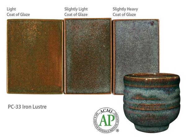 AMACO Potter's Choice - PC-33 Iron Lustre(16oz)