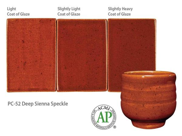 AMACO Potter's Choice - PC-52 Deep Sienna Speckle (16oz)