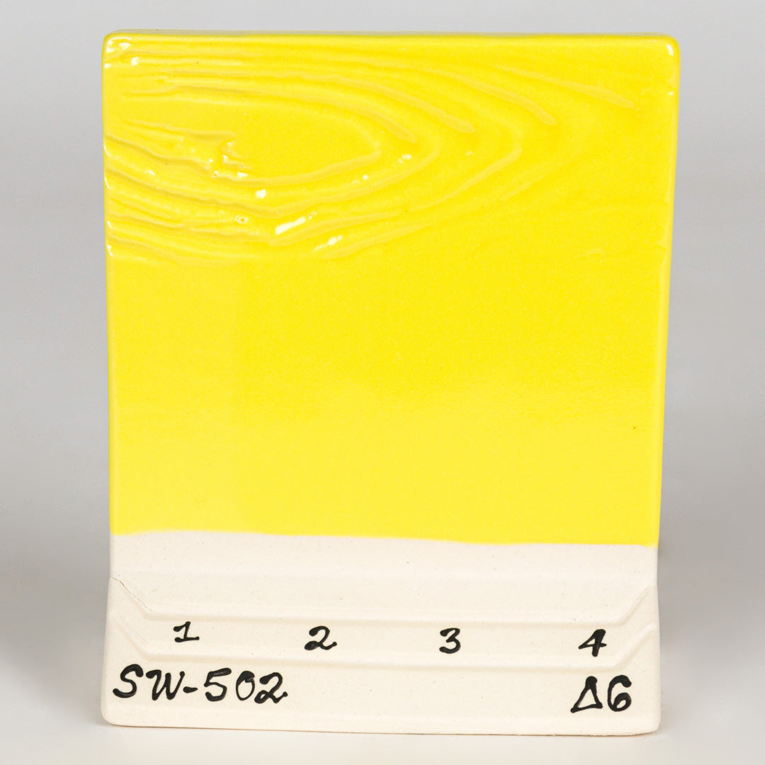 MAYCO Stoneware Gloss Glaze - SW-502 Yellow Gloss - 亮澤黃 (16oz)