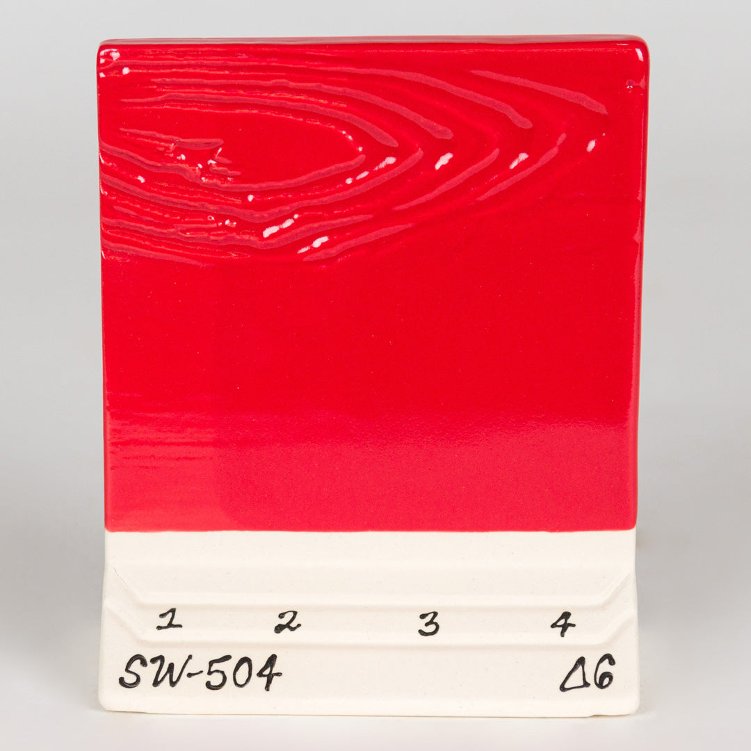 MAYCO Stoneware Gloss Glaze - SW-504 Red Gloss - 亮澤紅 (16oz)